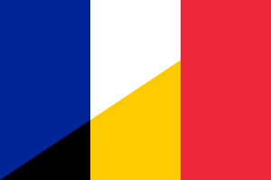 Flag of France and Belgium.svg