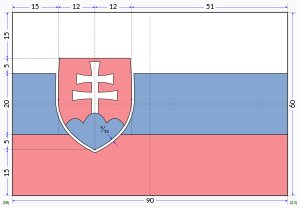 Flag of Slovakia (construction sheet).svg